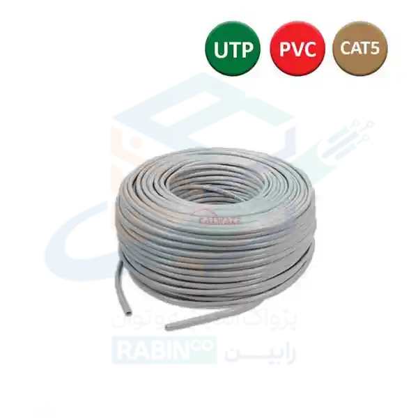 کابل شبکه CAT5E PVC کارتن 305 متری