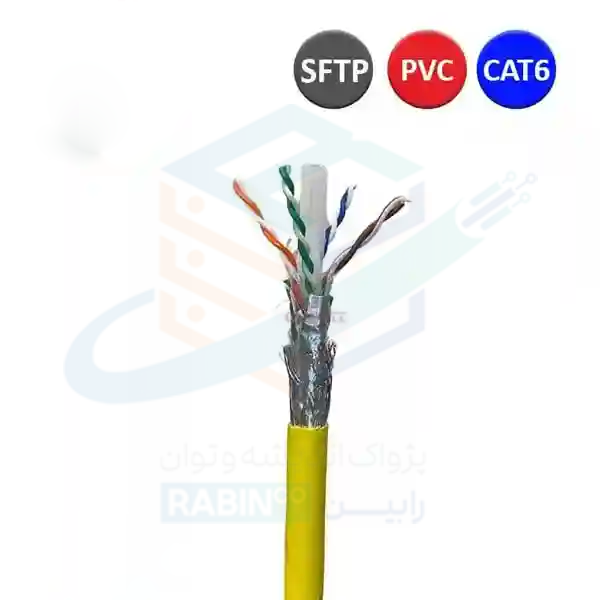 کابل شبکه CAT6 SFTP PVC متری