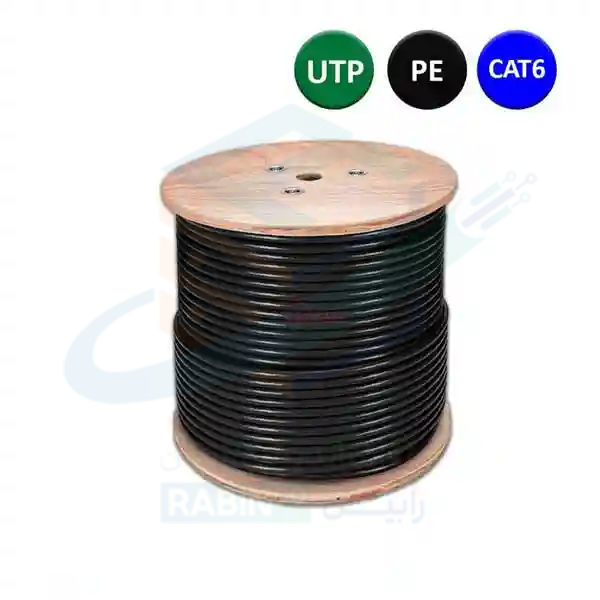 کابل شبکه CAT6 UTP OUTDOOR قرقره 305 متری